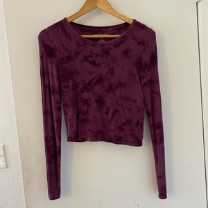 purple tie dye long sleeve